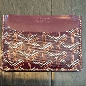 Goyard Burgundy Cardholder